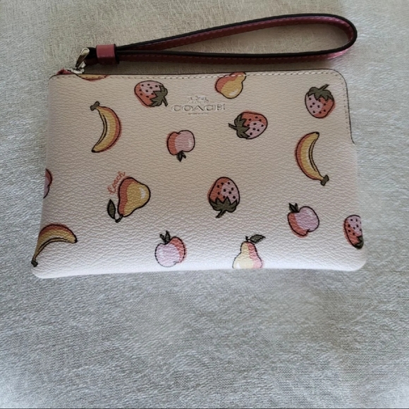 SOLD - Coach Mixed Fruit Wristlet - Picture 3 of 7